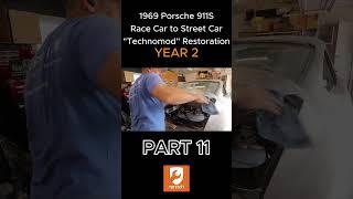 PART 25| 1969 Porsche 911 S Race Car to Street Car Restoration | #shorts #porsche #restoration