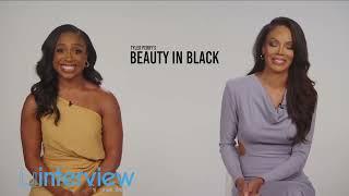 Crystle Stewart & Taylor Polidore Williams on learning how to strip & swear for 'Beauty In Black'