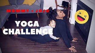 TODDLER YOGA CHALLENGE | MOTHER AND 3 YEAR OLD SON | FUNNY | IT'SRAESAVAUNNAH