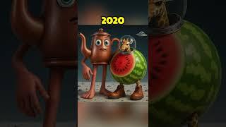 Brainrot Memes 2020 vs 2025 #shorts