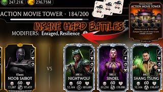 Fatal Action Movie Tower Hard Battle 184, 185 & 189 Fight + Reward MK Mobile | The Joker