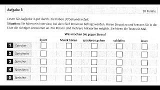 ÖSD A2 HÖREN │ LISTENING TASK NR.4 │ ALL PARTS