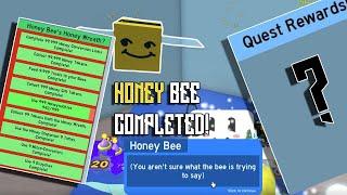 Completing The "HONEY BEE'S HONEY WREATH" Quest | Bee Swarm Simulator