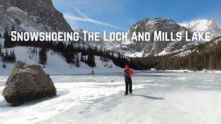 Winter hike to The Loch and Mills Lake | Rocky Mountain National Park