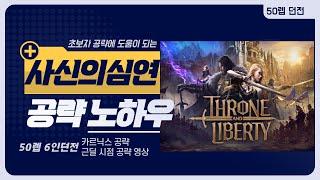 사신의 심연 카르닉스 근딜 시점 공영상 TL 쓰론앤리버티 파올라의 차원진 50렙 6인 던전 가기전 보고 가면 트라이 시간을 줄일 수 있습니다.