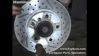 BMW Brake Repair E36 Front Pads & Discs    MillerTimeBMW DIY 13