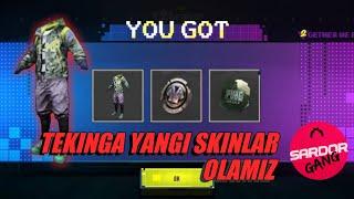  TEKINGA YANGI SKINLAR OLISH | PUBG MOBILE