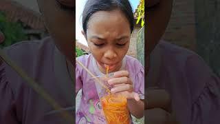 Challenge makan jamur enoki pedas #shorts