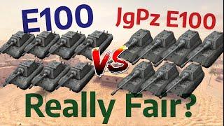 E100 vs JgPz E100 - SHOWDOWN! (Really Fair?) | WOT BLITZ