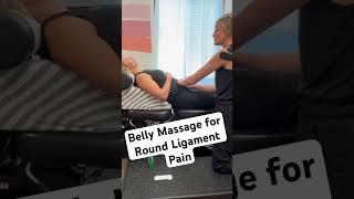 Belly Massage for Round Ligament Pain #pregnancytips #massage #shortsfeed