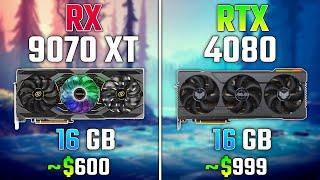 AMD RX 9070 XT vs RTX 4080 | Test in 7 Games