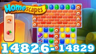 Homescapes Level 14826 - 14829 HD 3 - match Gameplay | android | IOS | 14827 | 14828 | GameGo Game