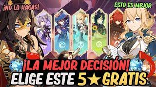 ¿Qué personaje 5 GRATIS deberías ELEGIR en el ANIVERSARIO #4 de Genshin Impact?