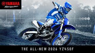 The ultimate 450 raises the bar even higher. 𝐓𝐡𝐞 𝐧𝐞𝐰 𝟐𝟎𝟐𝟔 𝐘𝐙𝟒𝟓𝟎𝐅 | #𝐁𝐋𝐔𝐂𝐑𝐔 #𝐘𝐚𝐦𝐚𝐡𝐚