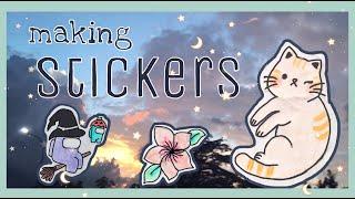  make stickers with me! // art by zoey
