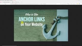 What are Anchor Links and How to Use them