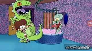 Lynn Loud jr. And Reptar drop by Squidward's house