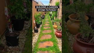DIY Garden Pathway #garden #diy #diygarden #diyprojects #backyard #landscape #pathway #vibes #cute