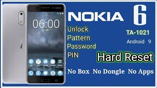 Nokia 6 hard reset | pattern | Password | PIN  unlock