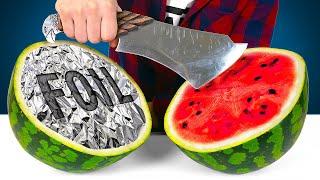 How To Make A SHARP KNIFE From Kitchen Foil