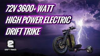 e Drift Trikes High Power Electric Drift Trike 72v 3600+ Watts