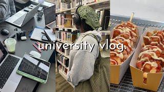 UNI VLOG: 6 am productive day being on campus, studying with friends, movie night & more