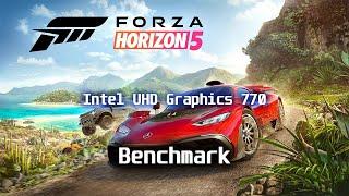 Test of Intel UHD Graphics 770 / Forza Horizon 5 Benchmark / Core i5-12500