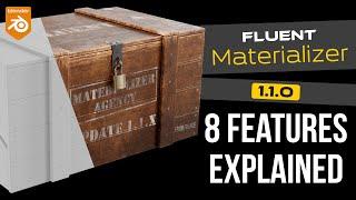 Materializer 1.1 - 8 news features explained - Blender add-on tutorial