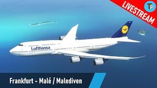 Flight Simulator 2020 | Frankfurt - Malé / Malediven (EDDF-VRMM) | Boeing 747-8i | Lufthansa | IVAO