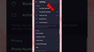 Telegram auto delete messages on kaise kare #telegram #treadings #shorts #ytshorts