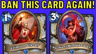 Crimson Clergy is UNBANNED?! What Were the Hearthstone Devs THINKING?