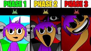 New Phase 1 VS Phase 2 VS Phase 3 in Incredibox Sprunki But Humans