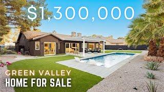 Touring a $1.3M Fully Remodeled 1-Story Home with a Pool for Sale in Green Valley, Henderson, NV