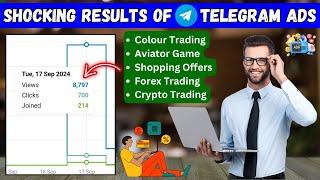 Shocking Results of TELEGRAM ADS for Shopping & Trading Channels | Telegram Ads In-Review Problem