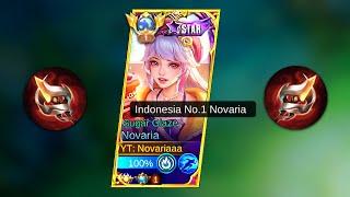 MY NOVARIA BEST BUILD & EMBLEM 2024 | TOP 1 NOVARIA ONE SHOT BUILD AUTO WINSTREAK RANKED - MLBB