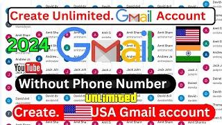 how to create USA gmail account other country | usa Gmail account | unlimited usa number 2024