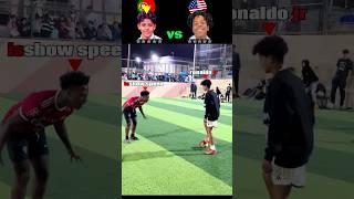 Cristiano jr Vs is show speed  epic Funny moments  #shortvideo #football #speedmeetsronaldo