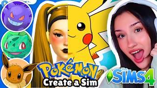 making POKÉMON inspired sims in The Sims 4