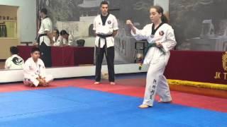 Poomse Taekwondo Test for Blue Belt