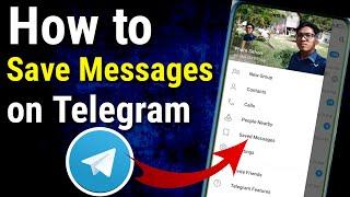 How To saved Messages on Telegram/ Telegram tutorial