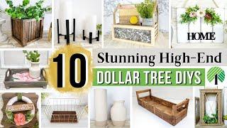 Top 10 DOLLAR TREE DIYS | Clever HIGH-END Crafts You'll DEFINITELY Want To Try