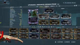 Warframe kronen prime build with test