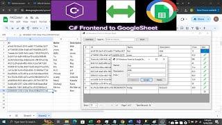 CRUD Operations with C# Windows Forms and Google Sheets API | Pagination with C# | Search | Print