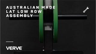 VERVE AUSTRALIAN MADE LAT LOW ROW ATTACHMENT - ASSEMBLY INSTRUCTIONS