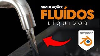 Simulação de FLUÍDOS LÍQUIDOS (realistas) no Blender 3D