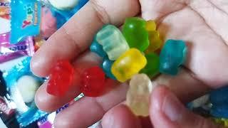 Satisfying Video | Yummy Yupi Happy Bears candy opening cutting Asmr