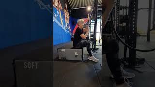 82 yrs old, back at the gym after back surgery 