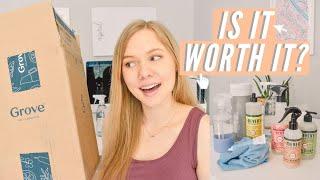 GROVE COLLABORATIVE HAUL & REVIEW (unbiased) | cleaning products haul + grove clean with me 2020