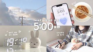 Waking Up at 5AM vlog  study hard, work hard, live healthy | getting my life together