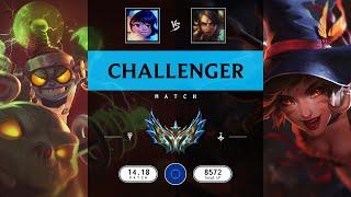 Challenger Match: Super Nunu & Willump vs Super Nidalee - EUW server Patch 14.18